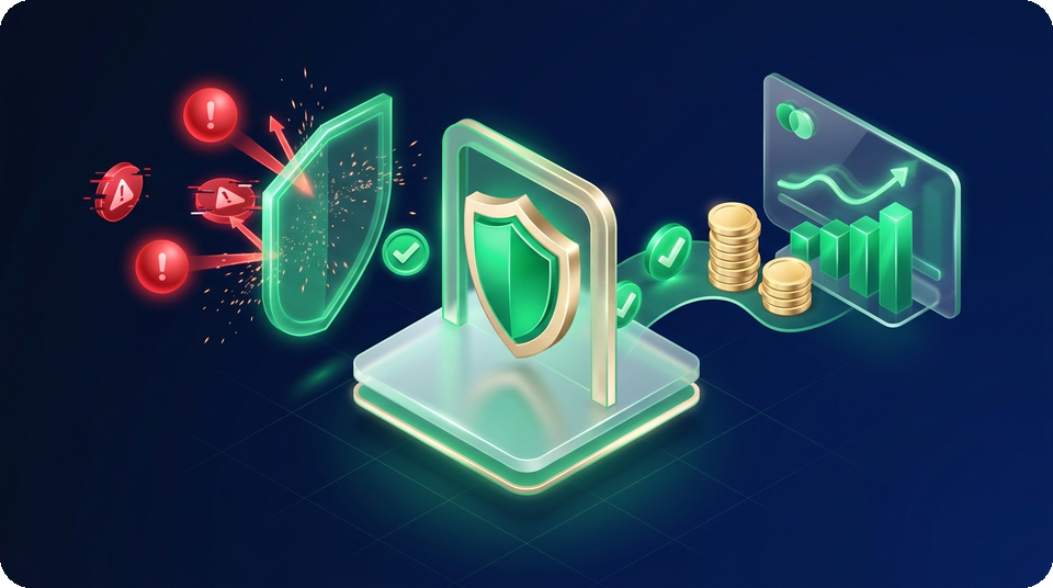 RevGuard Revenue Shield blocking unpaid API leaks and routing verified revenue and chargeback evidence into your vault
